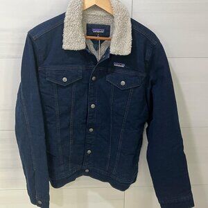 Patagonia Denim Pile-Lined Trucker Jacket